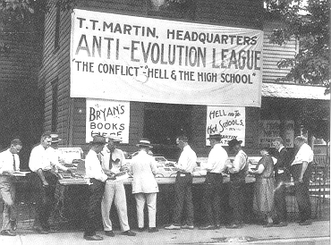 T. T. Martin's stand in Dayton, Tennessee, in 1925