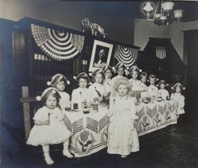 Themed birthday party, ca. 1910-1915, likely in New Jersey. Via Wikimedia Commons.
