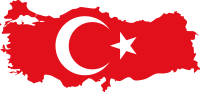  Flag-map of Turkey by Darwinek from Wikimedia Commons