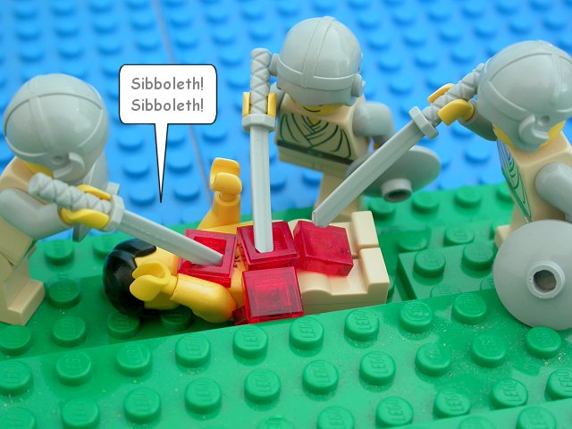 "Sibboleth" Courtesy of Elbe Spurling,  http://www.thebrickbible.com
