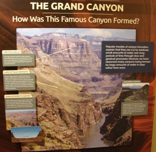 Figure 40. The carving of the Grand Canyon according to Flood geology.