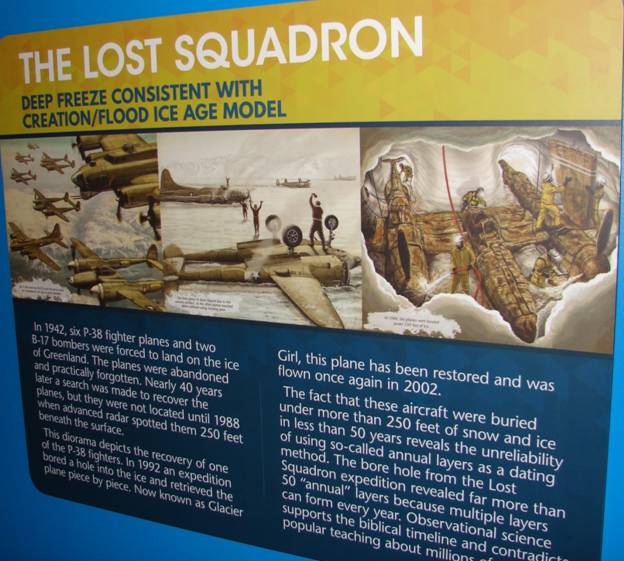 Figure 43. The “Lost Squadron” is used to cast doubt on ice core data.