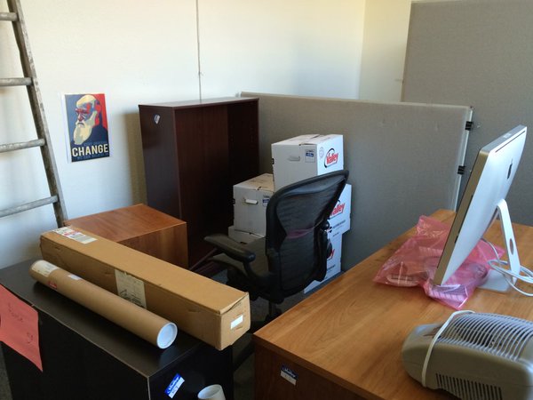 Moving day at the NCSE office. Photo: Minda Berbeco