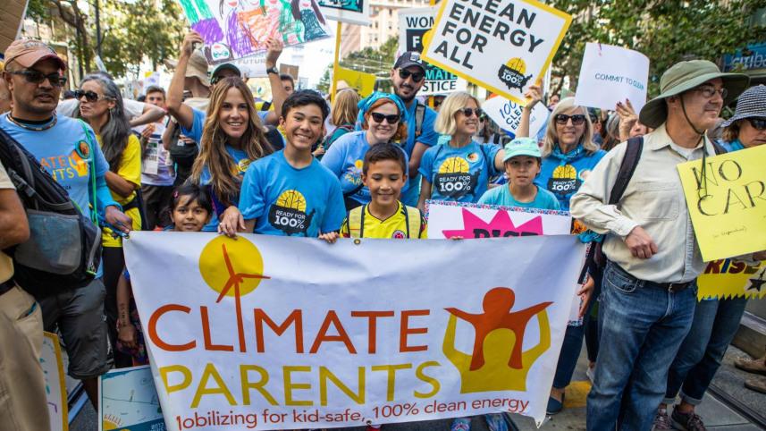 Climate Parents at a recent climate march