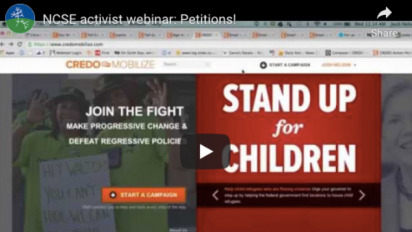 Petitions webinar screenshot